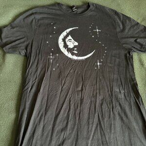 Jerry Garcia Moonlight Dark Star T-Shirt XL Black New Grateful Dead Tribute Tee
